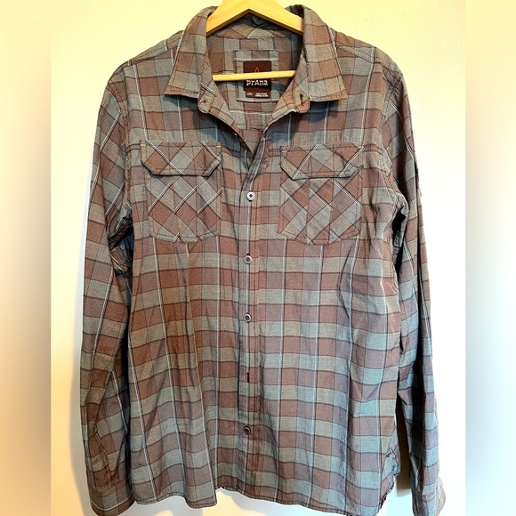prAna Terrain Shirt, Long Sleeve Button Up - Picture 1 of 13